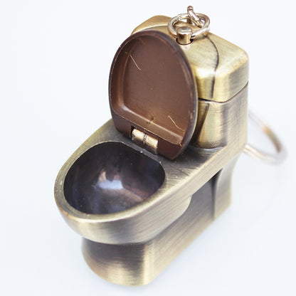 Metal Toilet Bowl Lighter Keychain by HitMyNeed