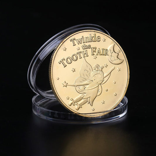 Metal Tooth Fairy Gold Reward Coin by HitMyNeed