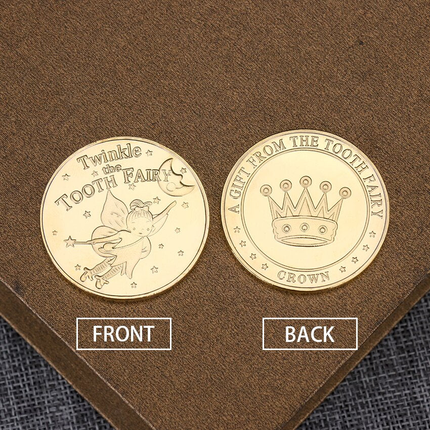 Metal Tooth Fairy Gold Reward Coin by HitMyNeed