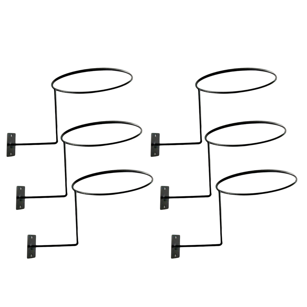 Metal Wall Helmet Hanger Set of 6 by HitMyNeed