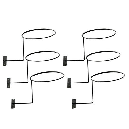 Metal Wall Helmet Hanger Set of 6 by HitMyNeed