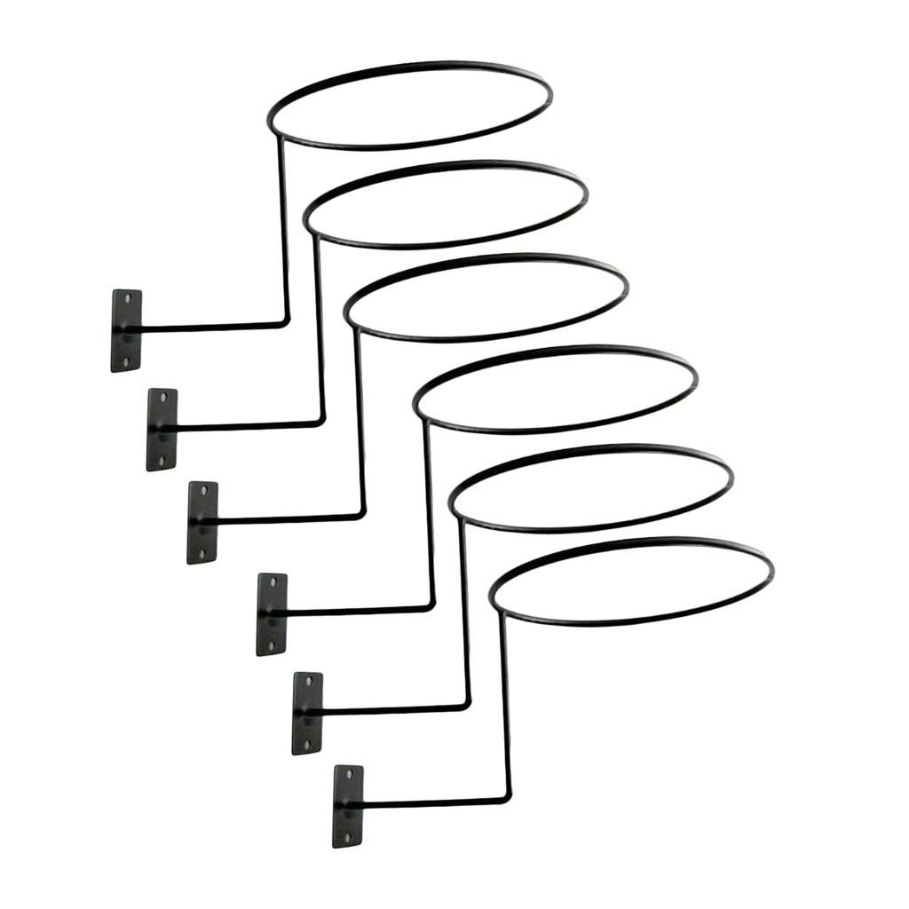 Metal Wall Helmet Hanger Set of 6 by HitMyNeed