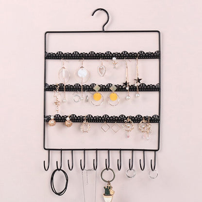 Metal Wall Mount Jewelry Organizer Rack by HitMyNeed