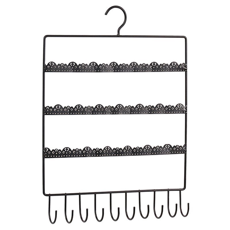 Metal Wall Mount Jewelry Organizer Rack by HitMyNeed