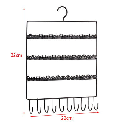 Metal Wall Mount Jewelry Organizer Rack by HitMyNeed