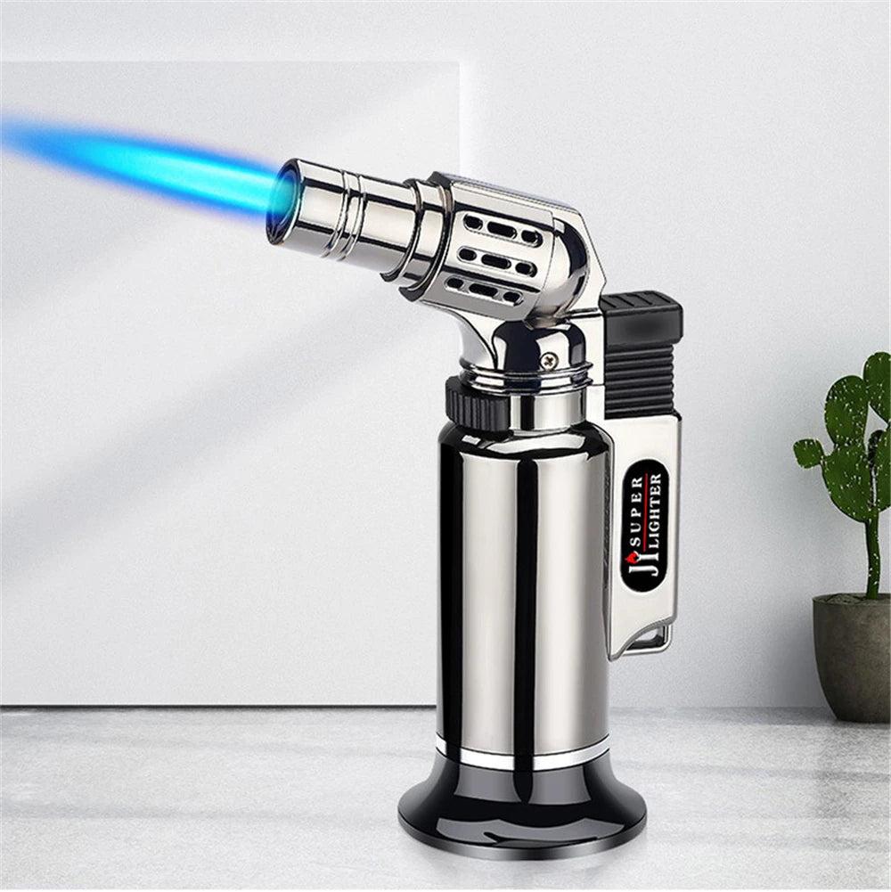 Metal Windproof Turbo Gas Torch Lighter black by HitMyNeed