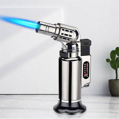 Metal Windproof Turbo Gas Torch Lighter black by HitMyNeed