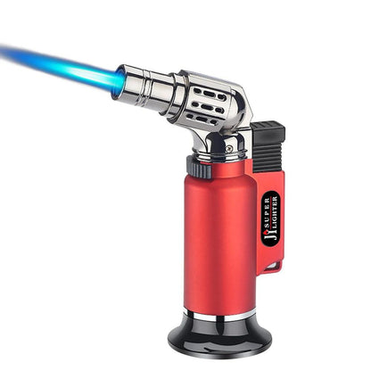 Metal Windproof Turbo Gas Torch Lighter red by HitMyNeed