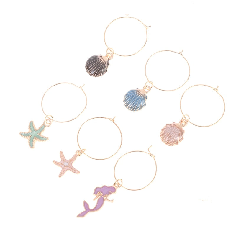 Metal Wine Glass Stem Charms Set (15 Pieces) by HitMyNeed