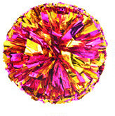 Metallic Cheerleader Pompom with Plastic Handle color-05 28cm by HitMyNeed