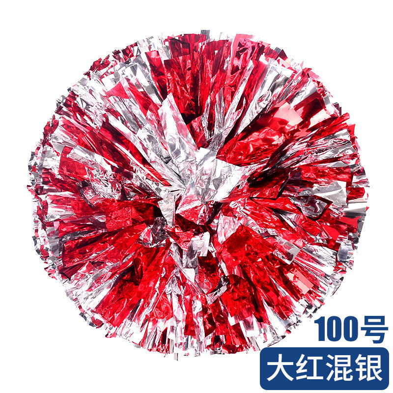 Metallic Cheerleader Pompom with Plastic Handle color-07 36cm by HitMyNeed