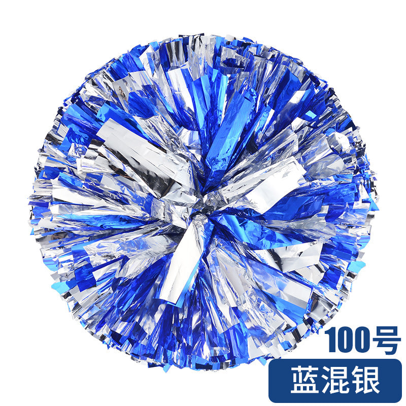 Metallic Cheerleader Pompom with Plastic Handle color-09 28cm by HitMyNeed