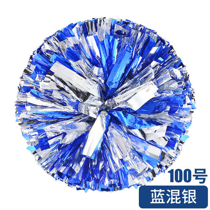 Metallic Cheerleader Pompom with Plastic Handle color-09 28cm by HitMyNeed