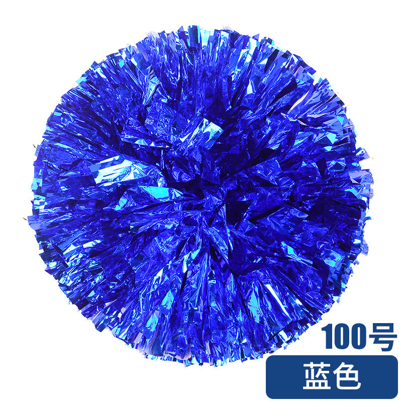 Metallic Cheerleader Pompom with Plastic Handle color-14 32cm by HitMyNeed