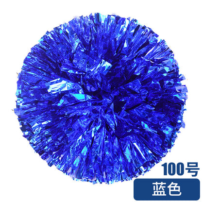 Metallic Cheerleader Pompom with Plastic Handle color-14 32cm by HitMyNeed