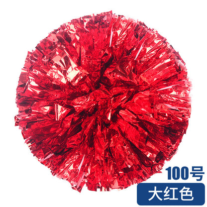 Metallic Cheerleader Pompom with Plastic Handle color-15 36cm by HitMyNeed