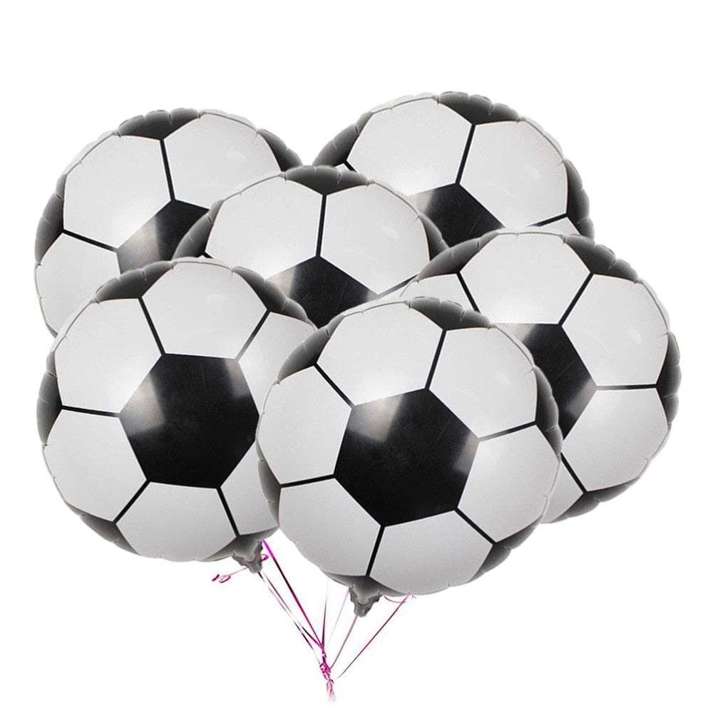 Metallic Foil Football Balloons 10 Pack by HitMyNeed