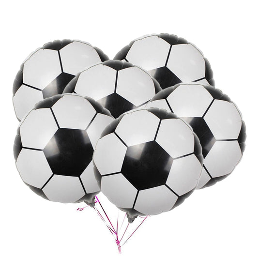 Metallic Foil Football Balloons 10 Pack by HitMyNeed
