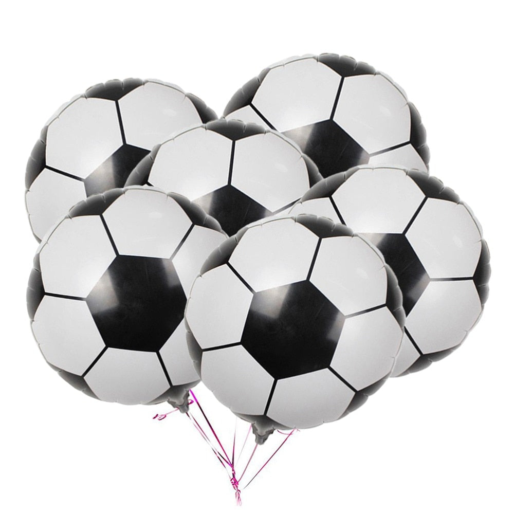 Metallic Foil Football Balloons 10 Pack by HitMyNeed