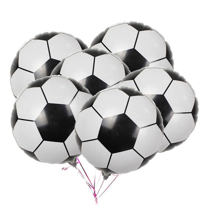 Metallic Foil Football Balloons 10 Pack by HitMyNeed