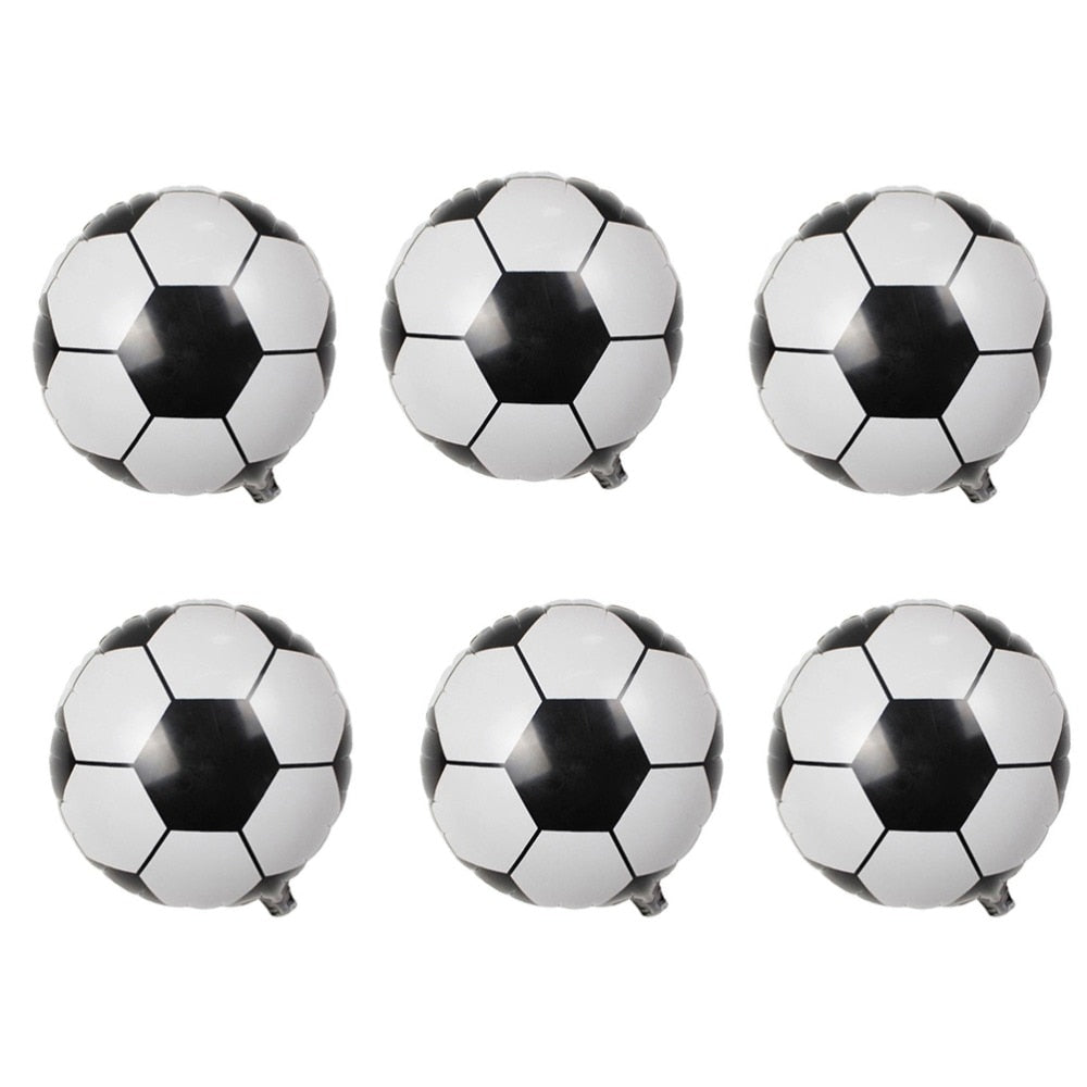 Metallic Foil Football Balloons 10 Pack by HitMyNeed