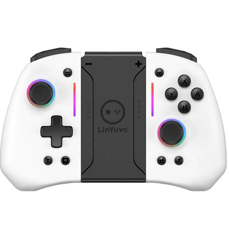 Meteor Light Wireless Joy-pad for Switch with RGB white by HitMyNeed