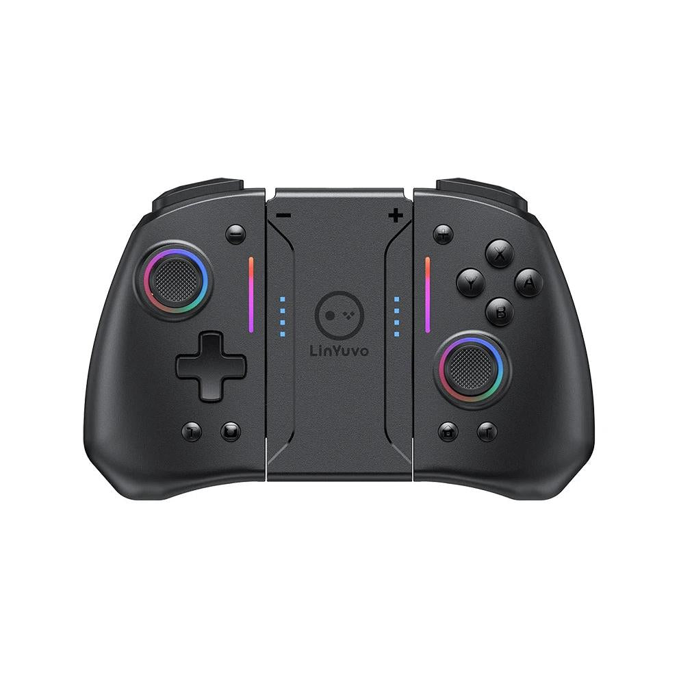 Meteor Light Wireless Joypad for Switch with RGB & Turbo black by HitMyNeed