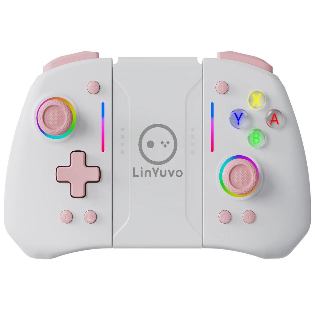Meteor Light Wireless Joypad for Switch with RGB & Turbo pink by HitMyNeed