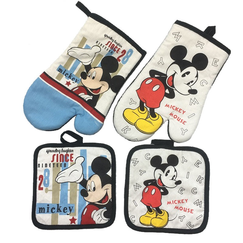 Mickey Mouse Oven Mitts and Pot Holders Set by HitMyNeed