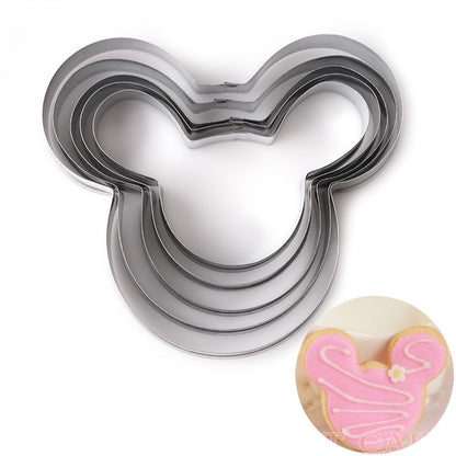Mickey Mouse Stainless Steel Cookie Cutter Set 5pcs by HitMyNeed