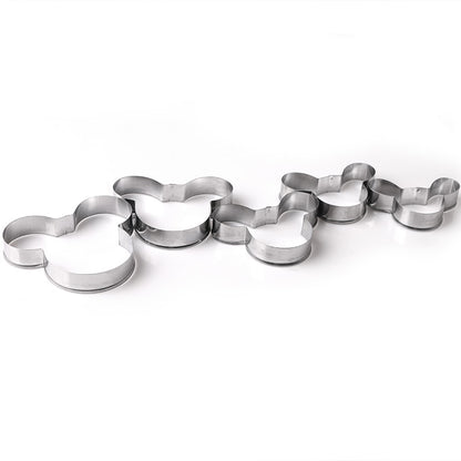 Mickey Mouse Stainless Steel Cookie Cutter Set 5pcs by HitMyNeed