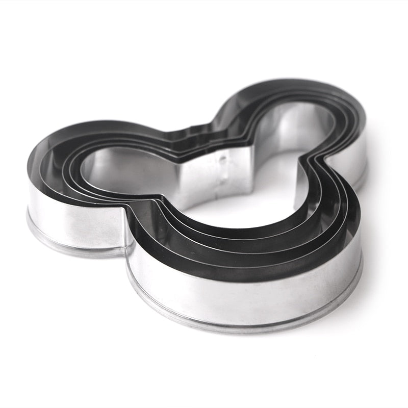 Mickey Mouse Stainless Steel Cookie Cutter Set 5pcs by HitMyNeed
