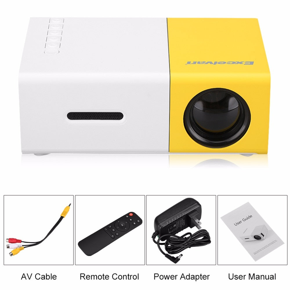Micro Portable LCD Projector with HDMI and USB by HitMyNeed