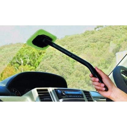 Microfiber Car Glass Cleaner with Extended Handle by HitMyNeed