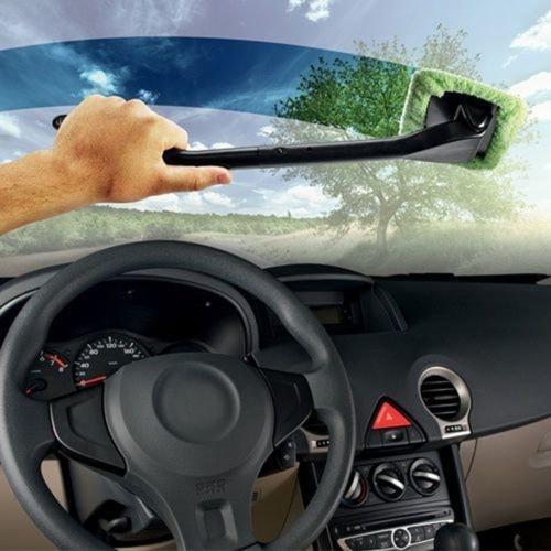 Microfiber Car Glass Cleaner with Extended Handle by HitMyNeed