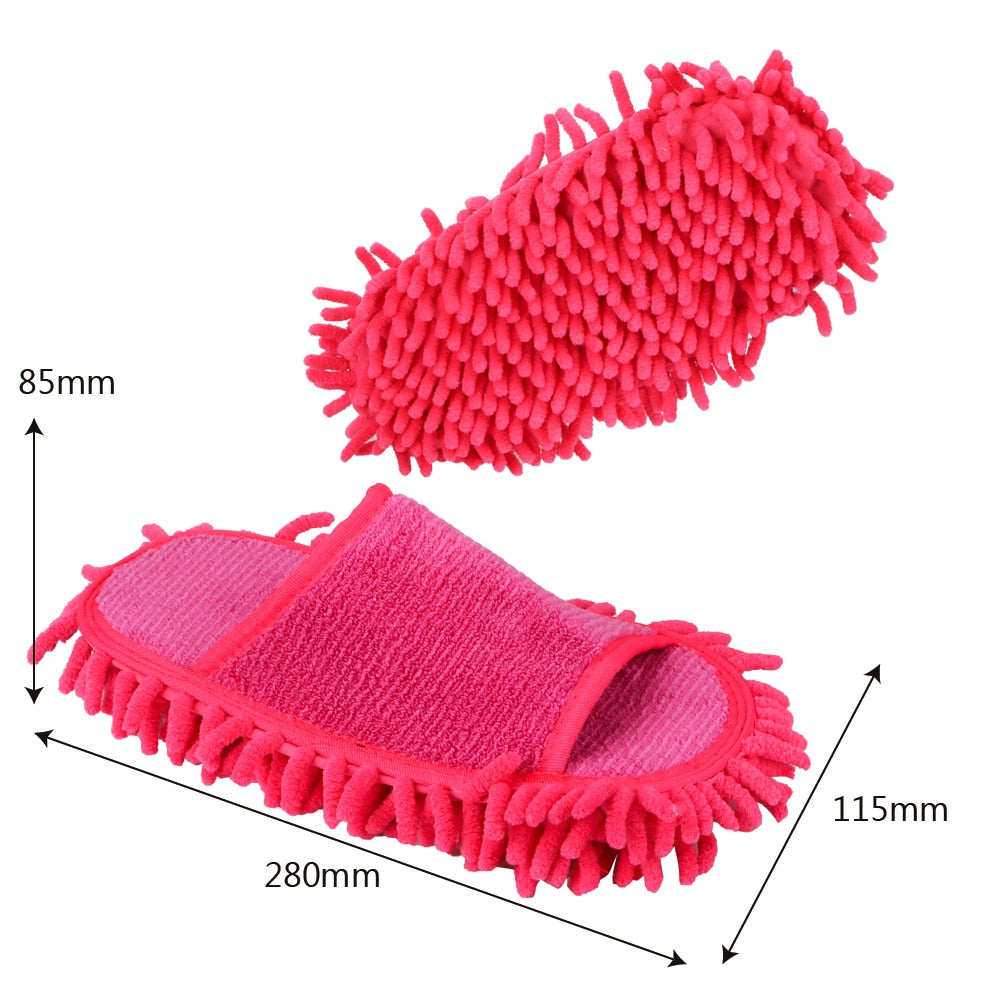 Microfiber Floor Cleaning Slipper Mops (1 Pair) by HitMyNeed