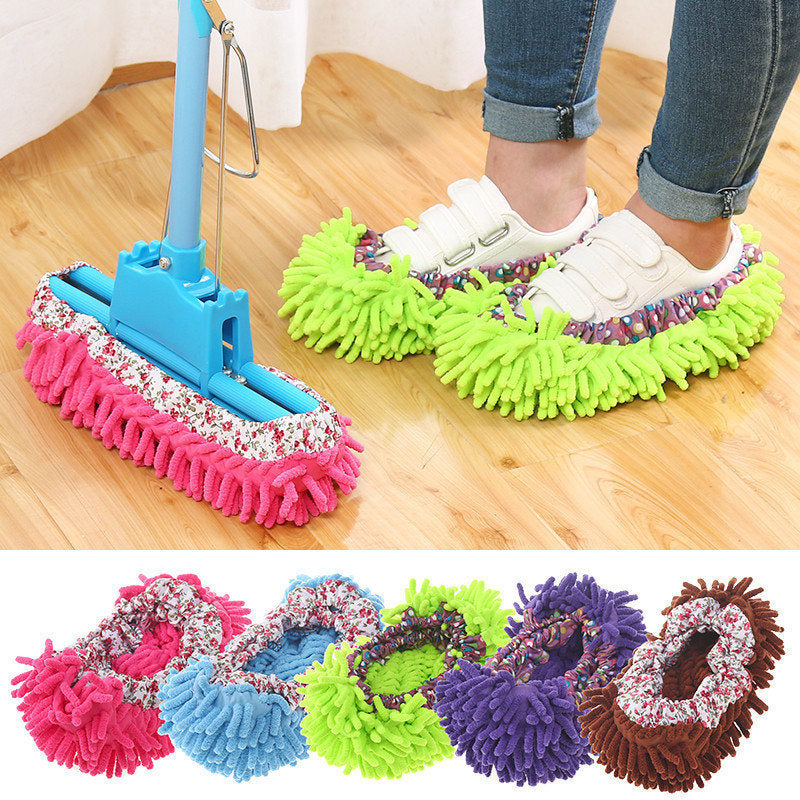Microfiber Floor Cleaning Slippers for Dust & Pet Hair by HitMyNeed