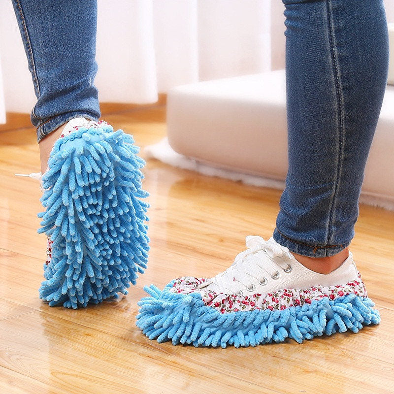 Microfiber Floor Cleaning Slippers for Dust & Pet Hair by HitMyNeed