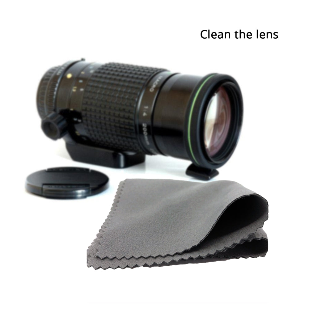 Microfiber Lens Cleaning Cloths (8-Pack, 30 x 30 cm) by HitMyNeed