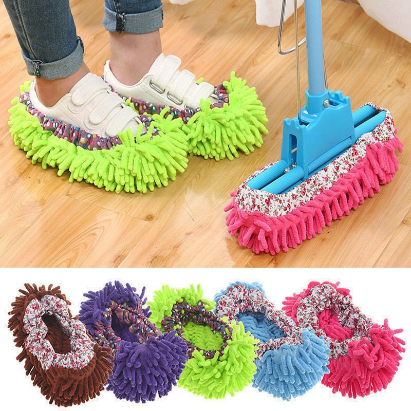 Microfiber Mop Slipper Floor Cleaner by HitMyNeed