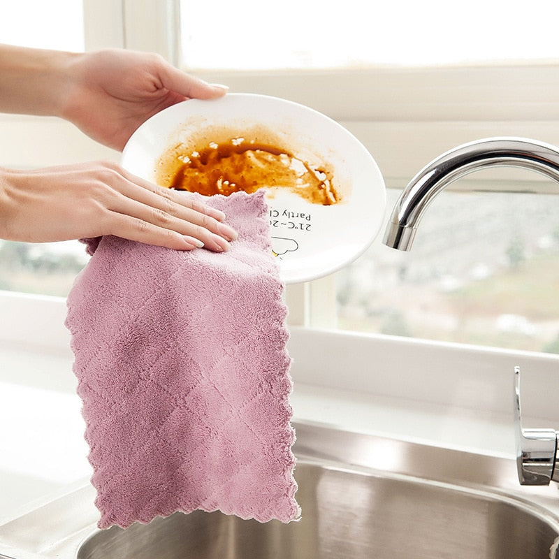 Microfiber Multipurpose Cleaning Towels (8 Pack) by HitMyNeed