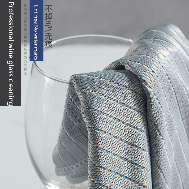 Microfiber Wine Glass Polishing Cloths, Set of 5 by HitMyNeed