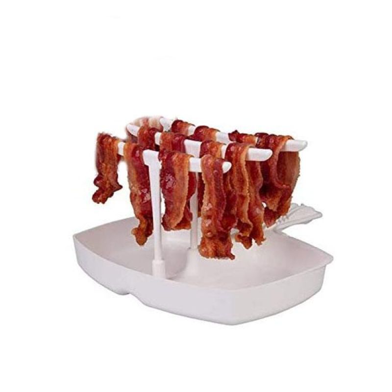 Microwave Bacon Cooker Rack with Drip Tray by HitMyNeed