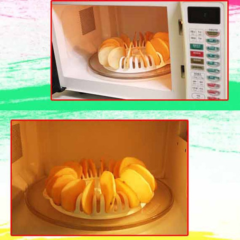 Microwave Baking Tray Potato Chip Maker by HitMyNeed