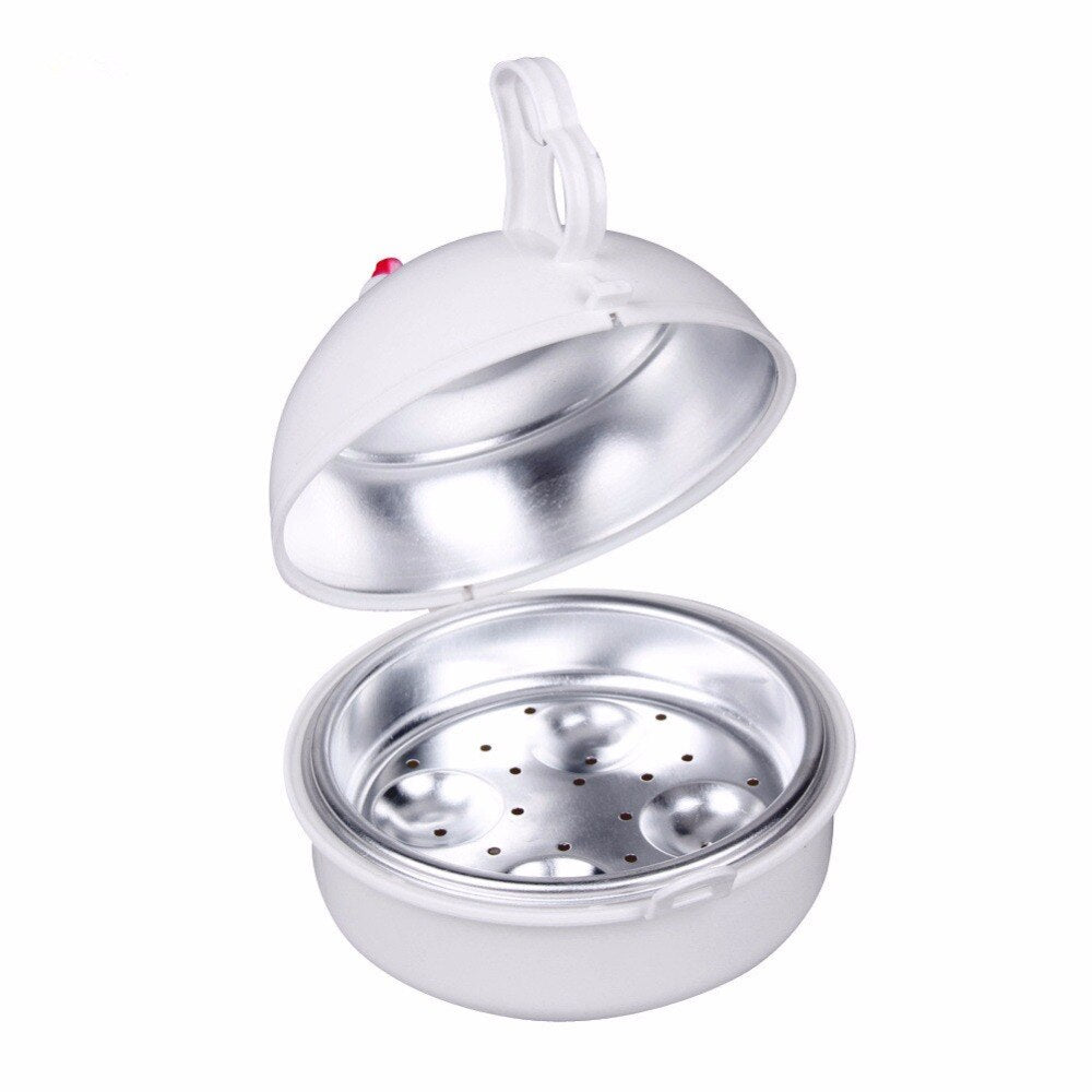 Microwave Egg Boiler Stainless Steel Steamer, 4-Egg by HitMyNeed