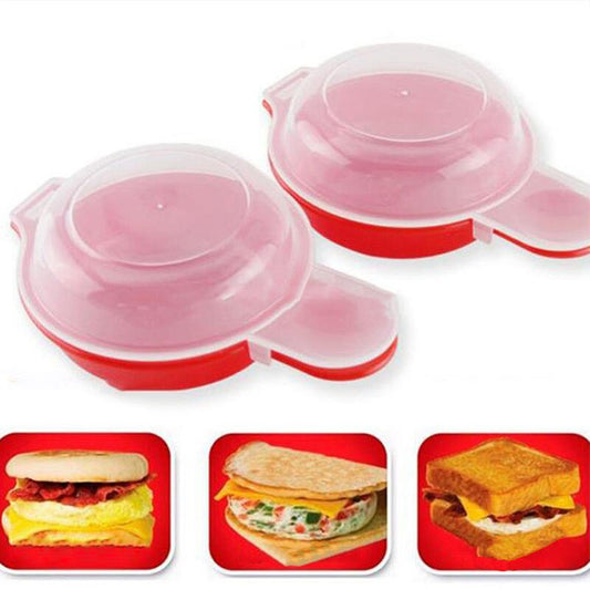 Microwave Egg Cooker & Omelet Maker Set (2 Pack) by HitMyNeed