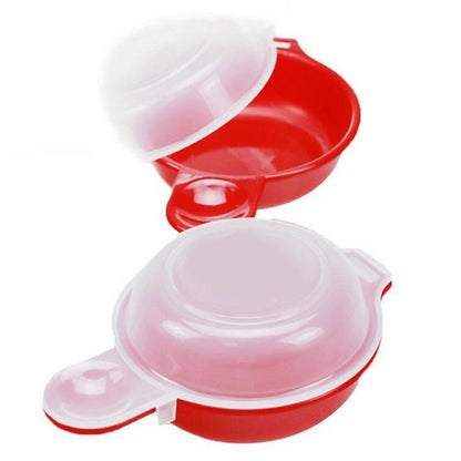 Microwave Egg Maker Set with Lids (2 Pack) by HitMyNeed