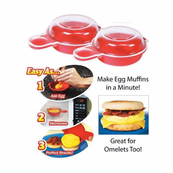Microwave Egg Muffin Breakfast Sandwich Maker by HitMyNeed