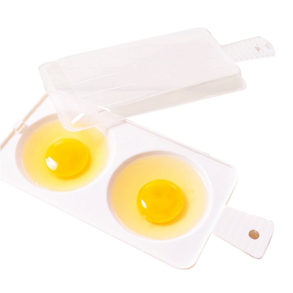 Microwave Poached Egg Cooker with 2 Slots by HitMyNeed