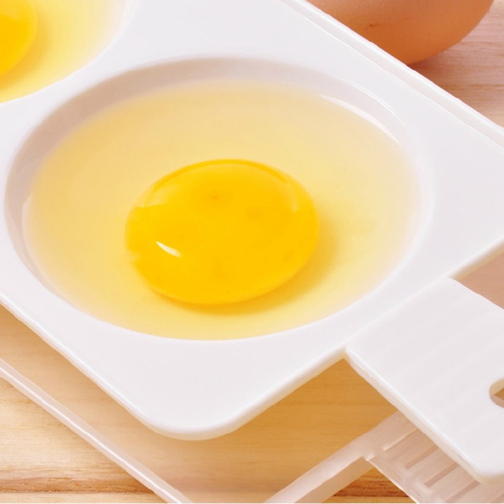 Microwave Poached Egg Cooker with 2 Slots by HitMyNeed